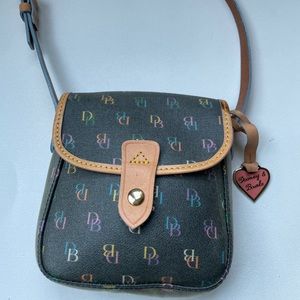 Vintage Dooney And Bourke Signature Mini Shoulder Bag Rare
